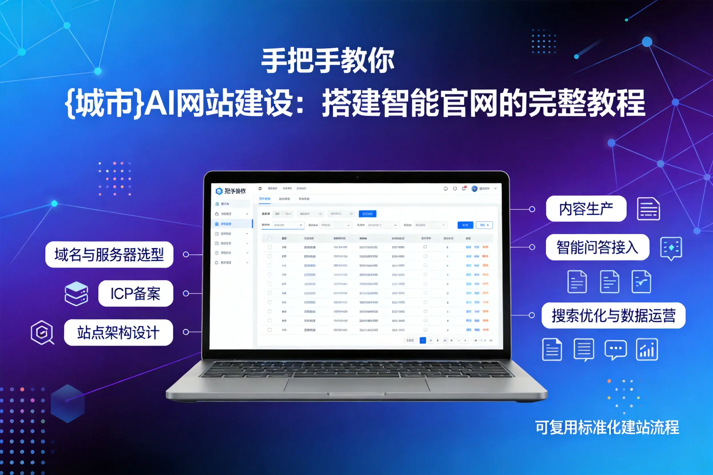 手把手教你淮安AI网站建设：搭建智能官网的完整教程
