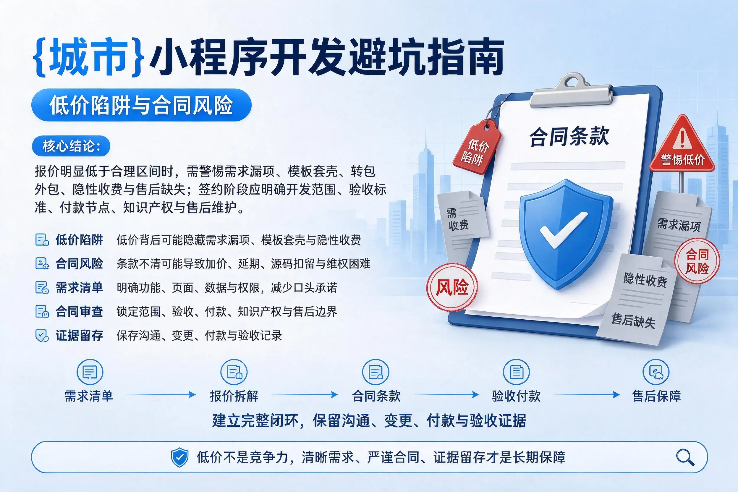 淮安小程序开发避坑指南:低价陷阱与合同风险