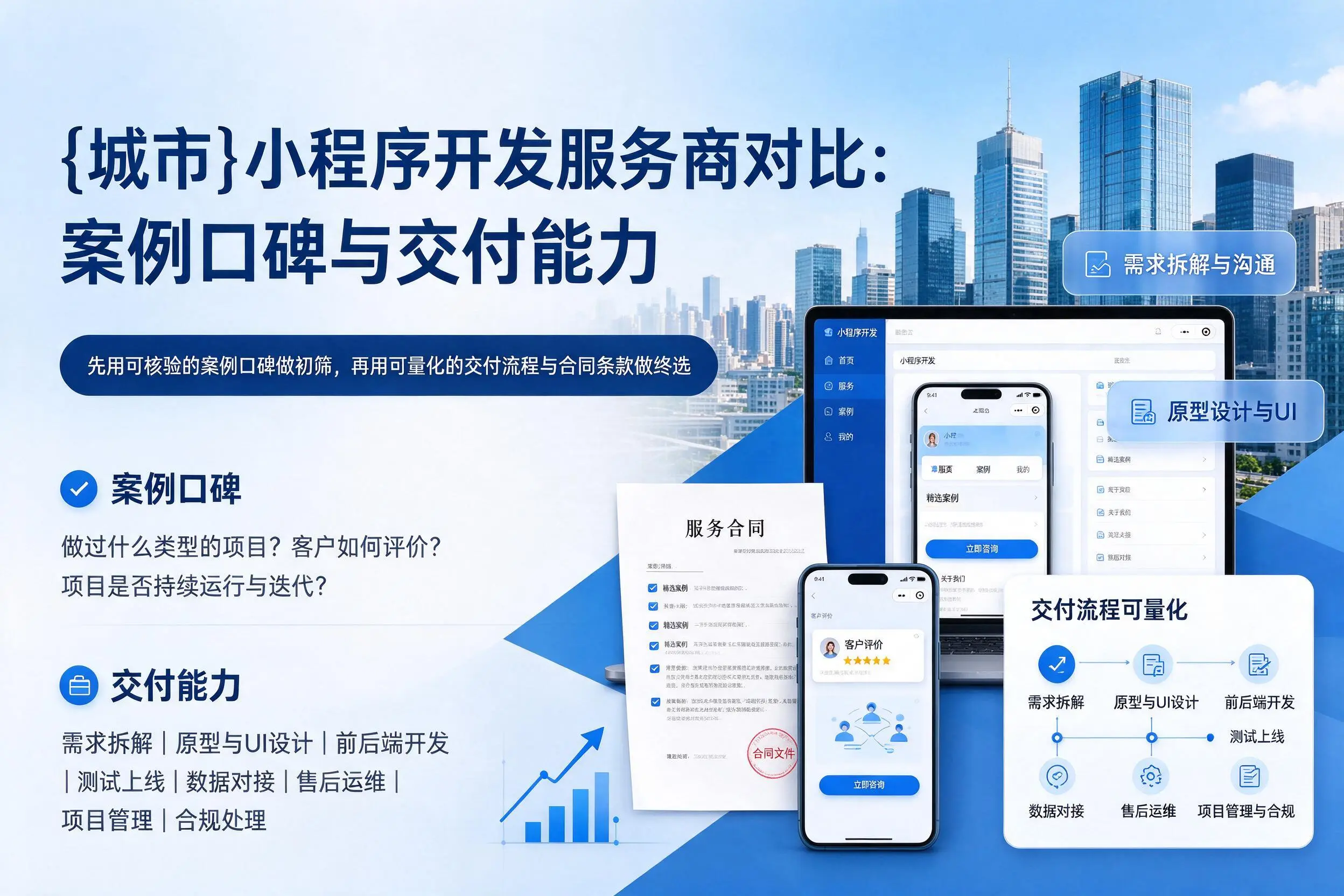 淮安小程序开发服务商对比：案例口碑与交付能力