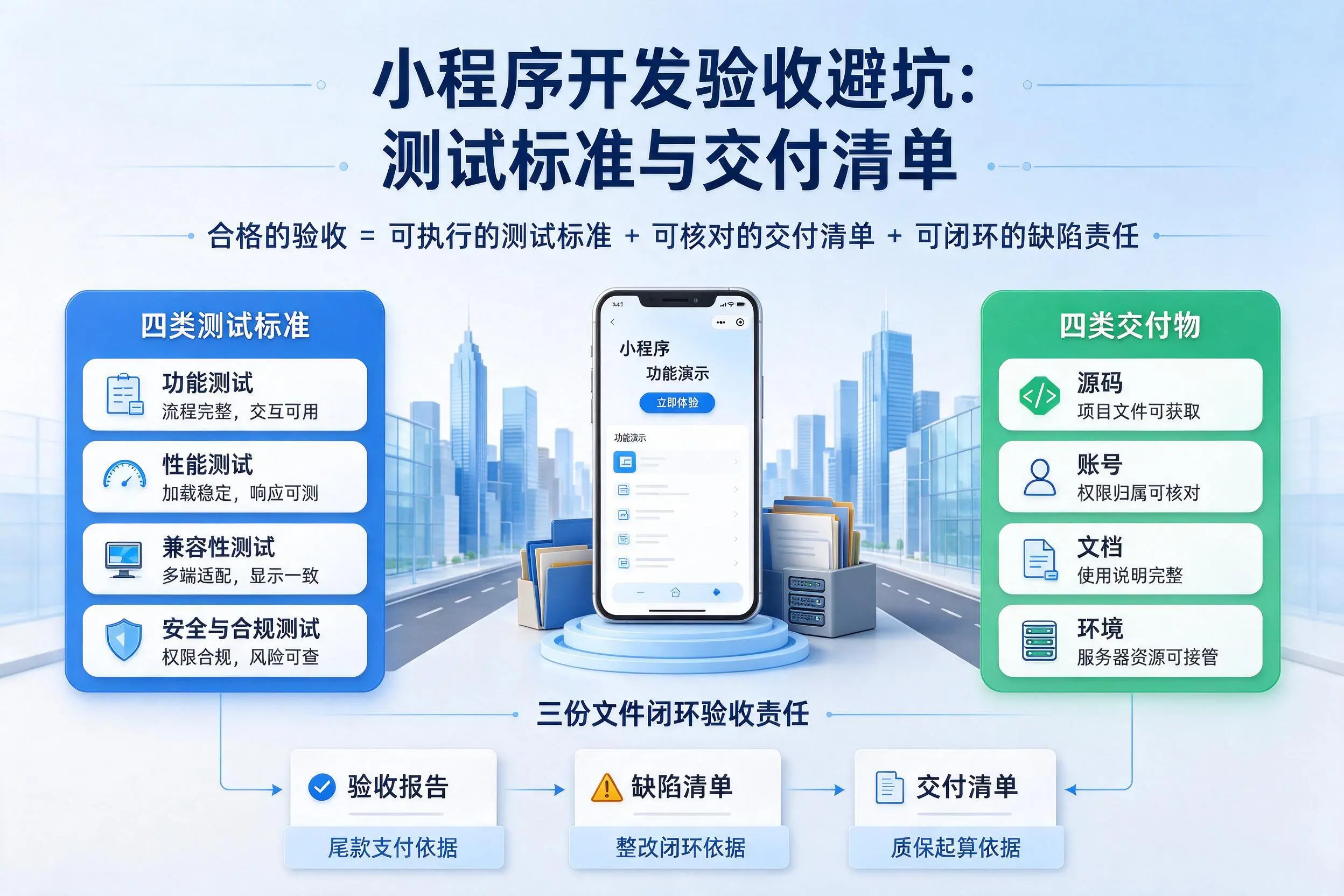 淮安小程序开发验收避坑：测试标准与交付清单
