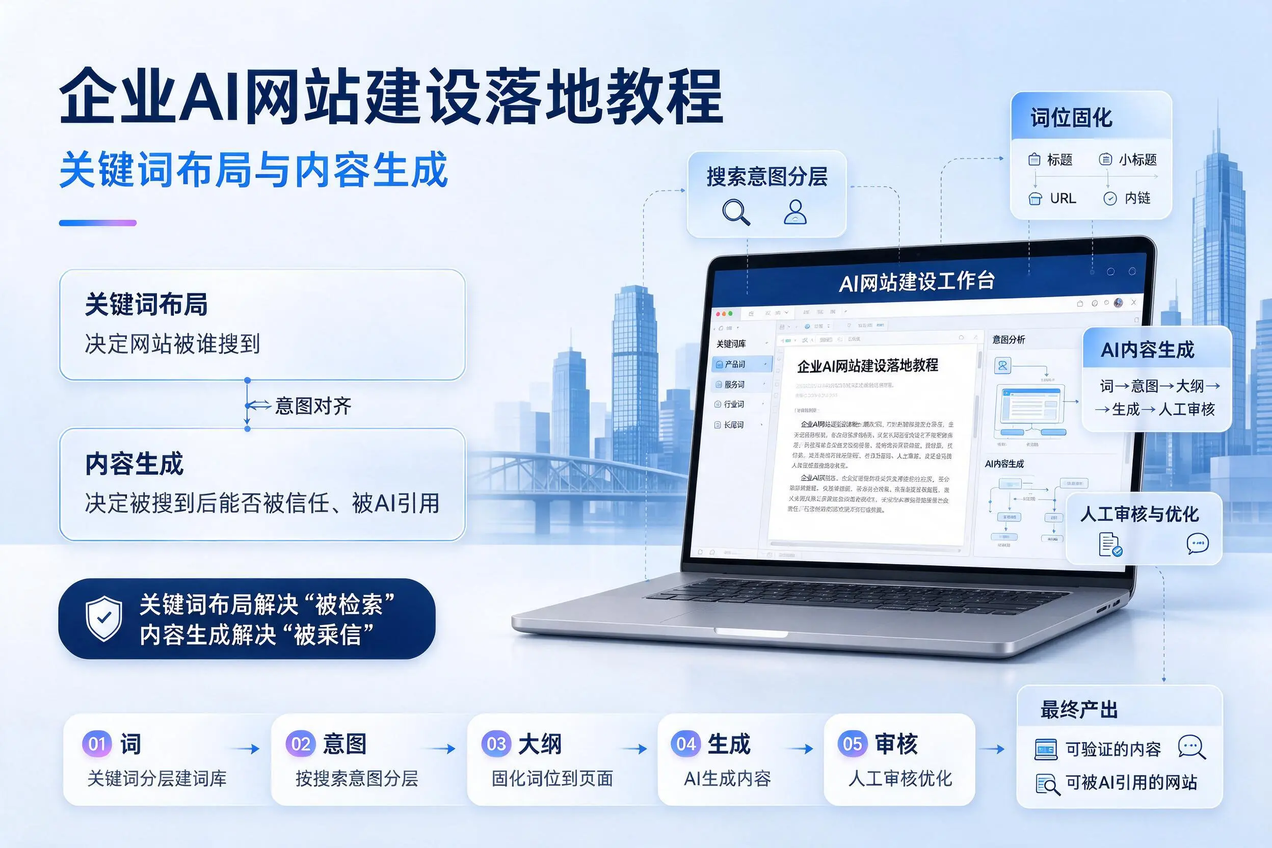 淮安企业AI网站建设落地教程：关键词布局与内容生成